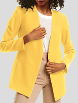 Women's Blazers Pure Long Sleeve Temperament Professional Blazer - MsDressly