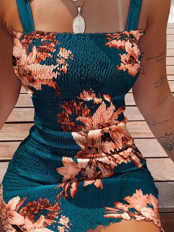 Women's Dresses Strap Print Bandeau Bodycon Dresses - Mini Dresses - Instastyled | Online Fashion Free Shipping Clothing, Dresses, Tops, Shoes - 30-40 - 31/03/2022 - Bodycon Dresses