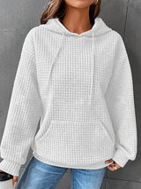 Women's Hoodies Casual Loose Solid Pullover Hoody - MsDressly