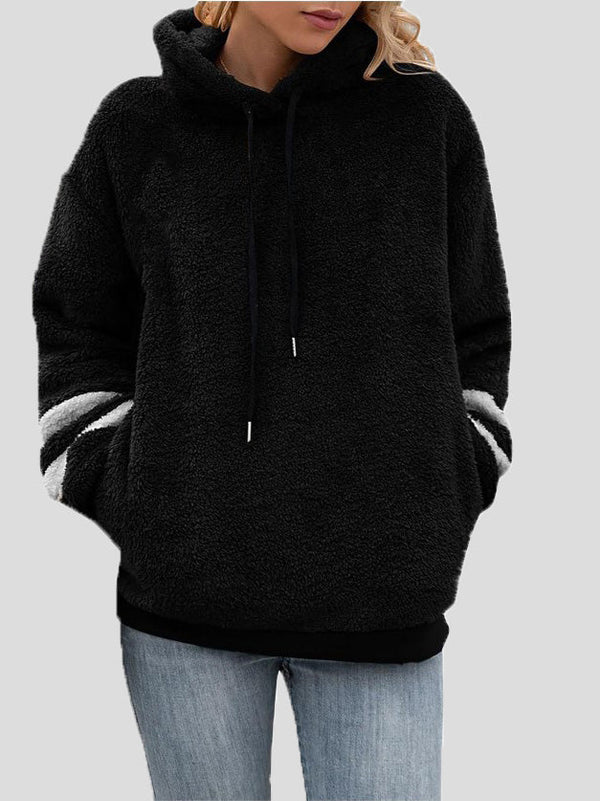 Women's Hoodies Plush Fleece Pocket Long Sleeve Hoody - Hoodies - Instastyled | Online Fashion Free Shipping Clothing, Dresses, Tops, Shoes - 17/09/2022 - 30-40 - CAR2209171261