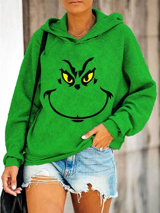 Women's Hoodies Printed Pullover Long Sleeve Hoodie - Hoodies - Instastyled | Online Fashion Free Shipping Clothing, Dresses, Tops, Shoes - 17/12/2021 - 30-40 - color-green