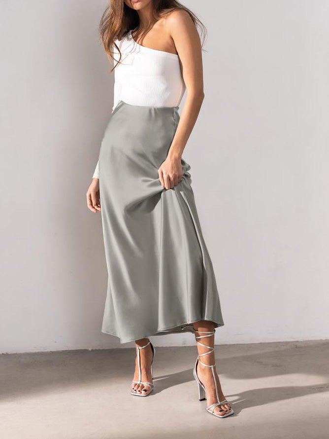 Women's Skirts Silky Ice Silk Fishtail Long Skirt - Skirts - Instastyled | Online Fashion Free Shipping Clothing, Dresses, Tops, Shoes - 14/02/2022 - 30-40 - Bottoms