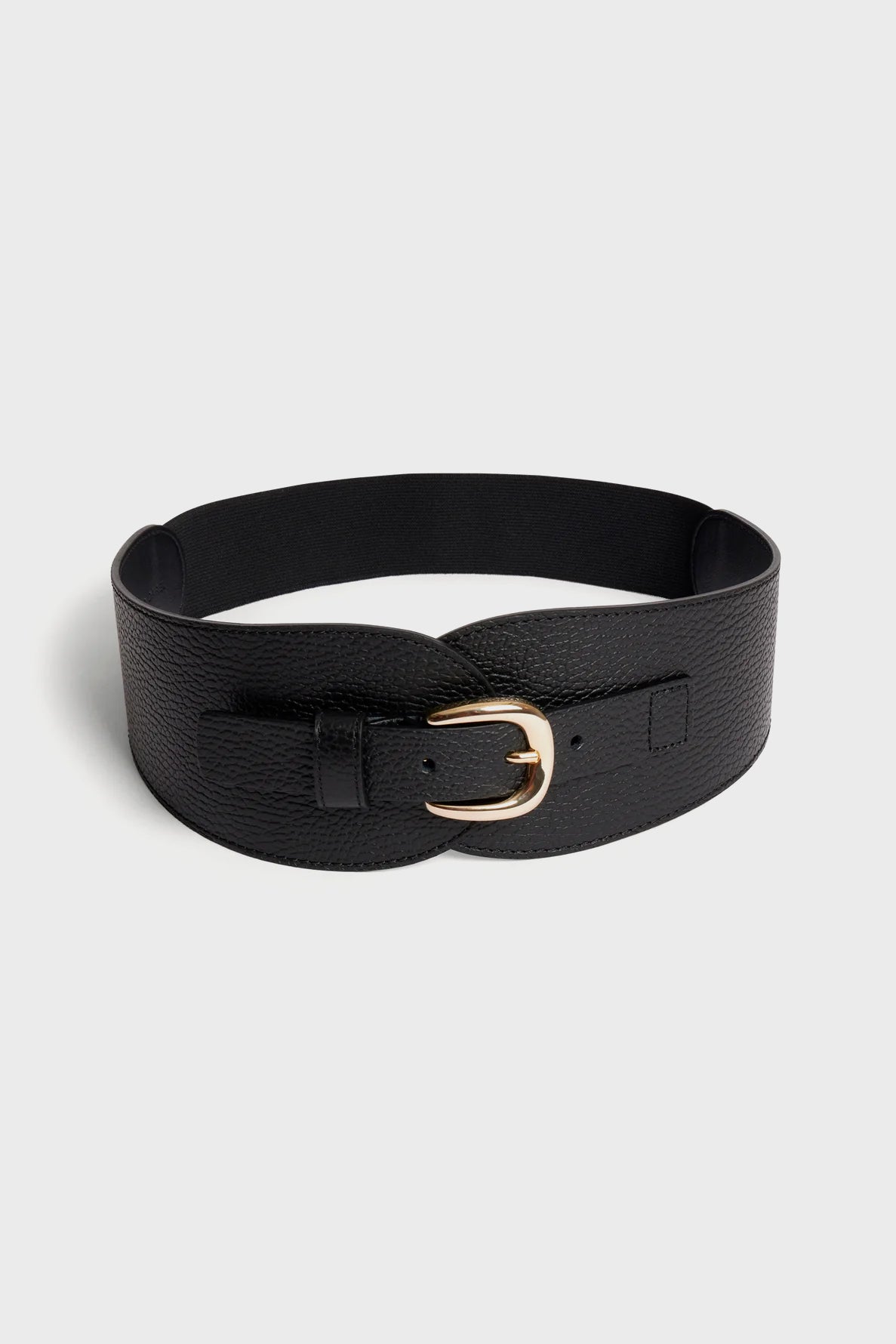 Corset belt in black suede leather - OLYMPE | Gerard Darel