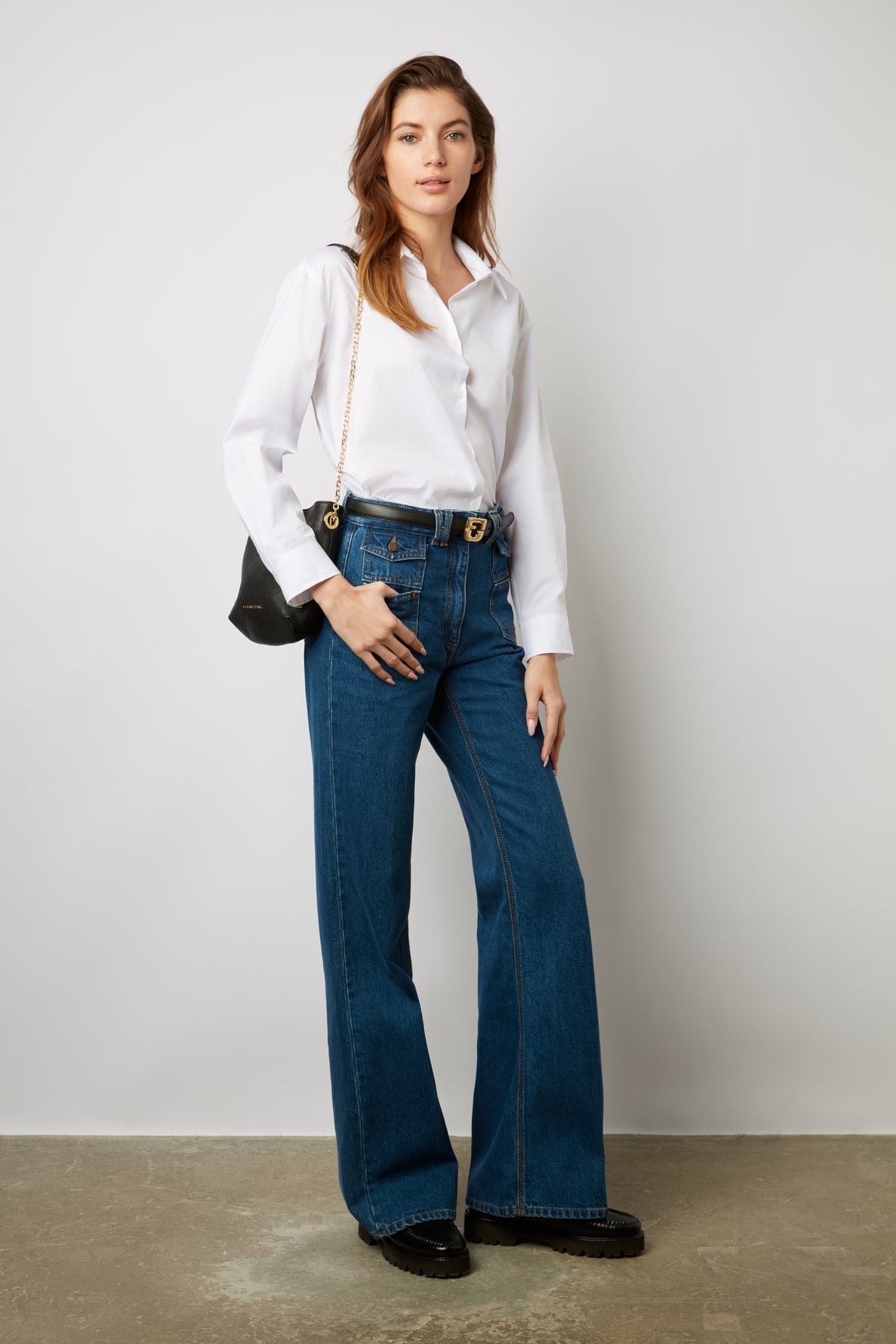 ANNA - High waist flare jeans