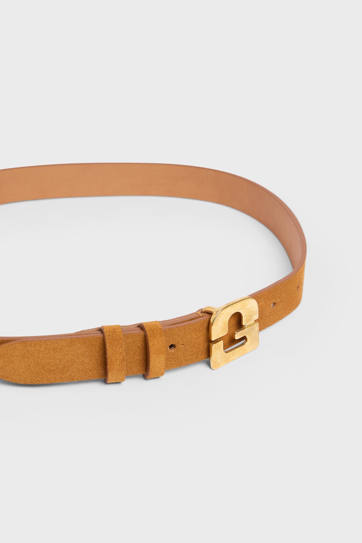 Suede leather signature belt - LE LAUREN