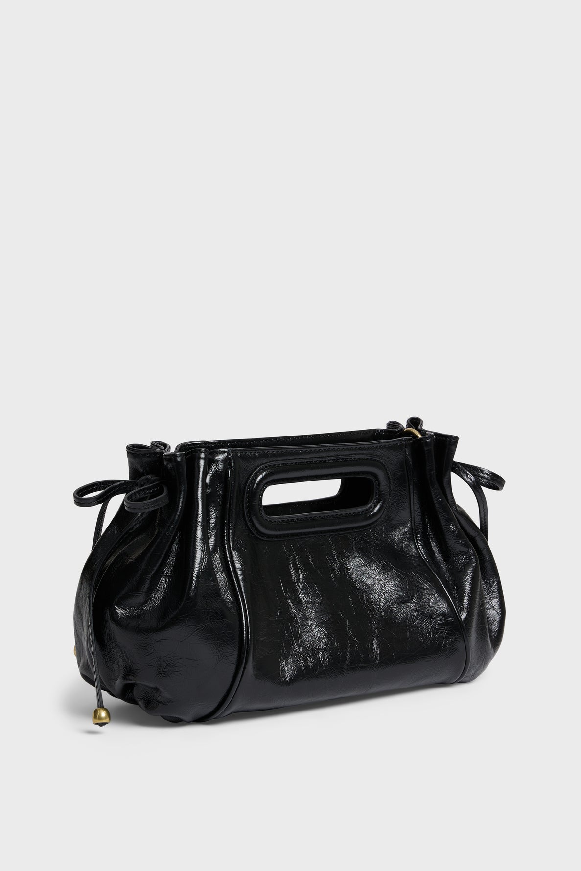 Handbag in crumpled leather - MINI DANY