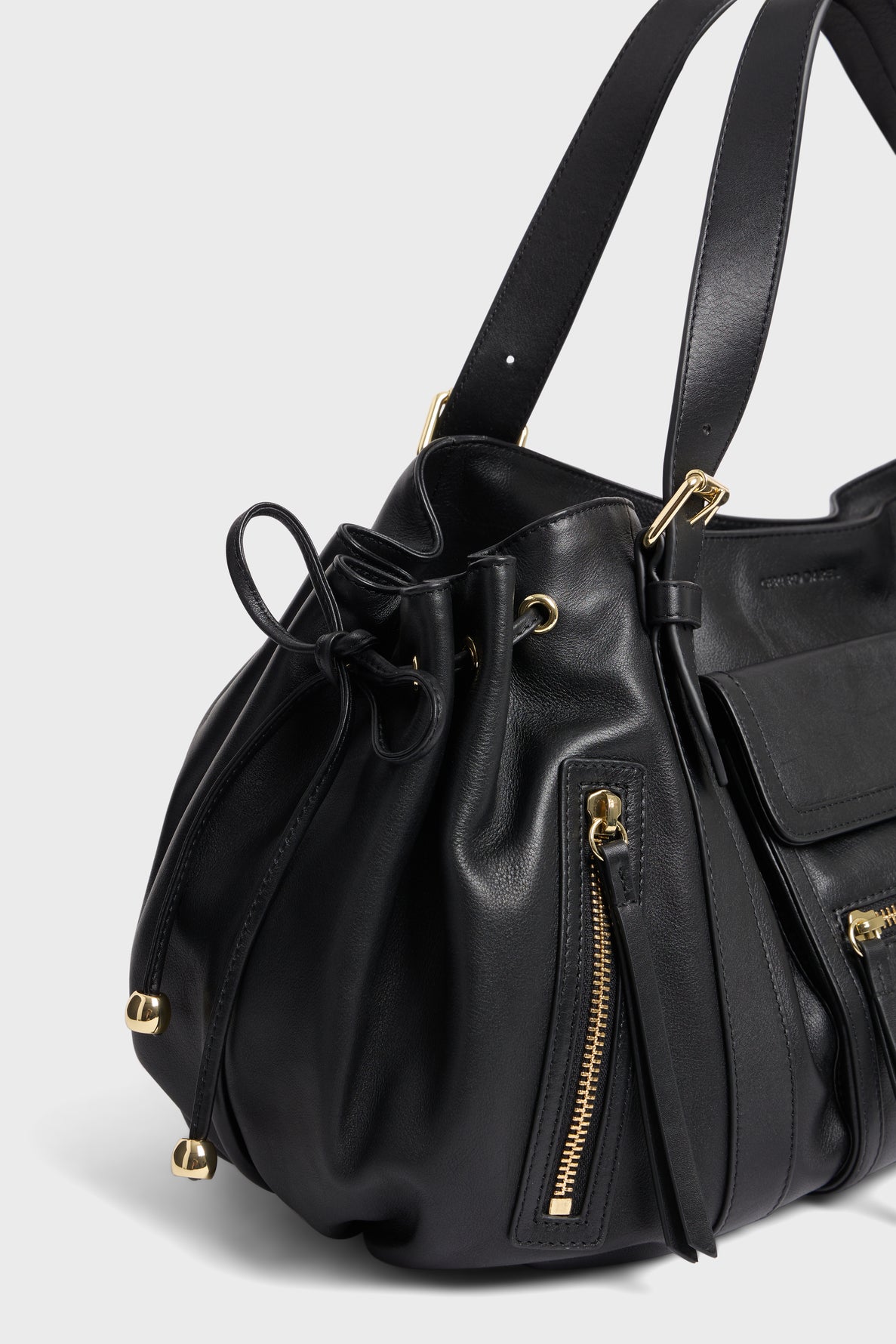 Handbag in suede leather - 24H