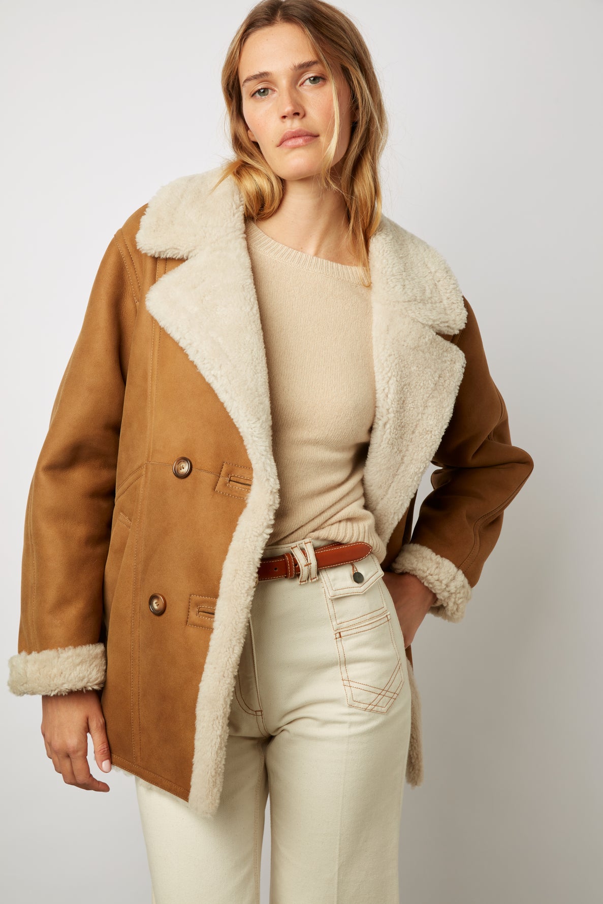 Shearling short coat - MAGRITTE