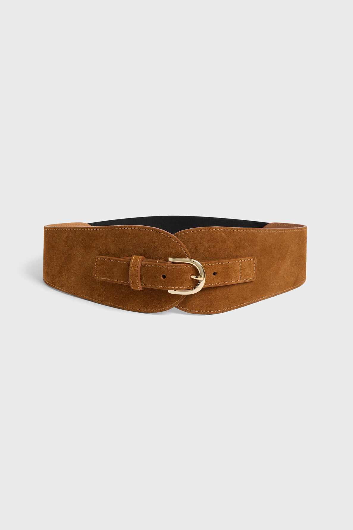 Suede leather corset belt - OLYMPE