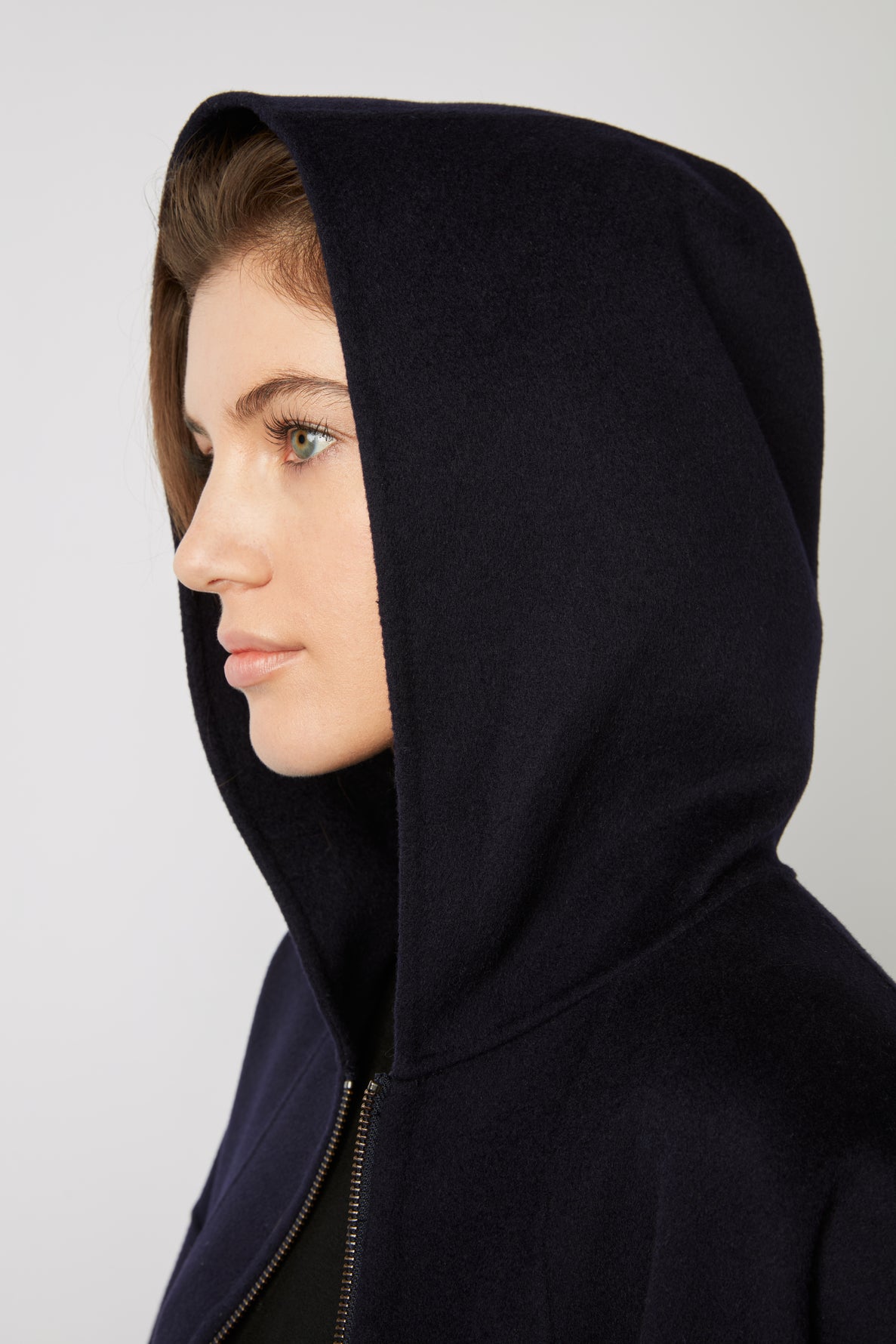 Double Cape Wool Cape Black Cape Cape With Hood Hooded Cape 