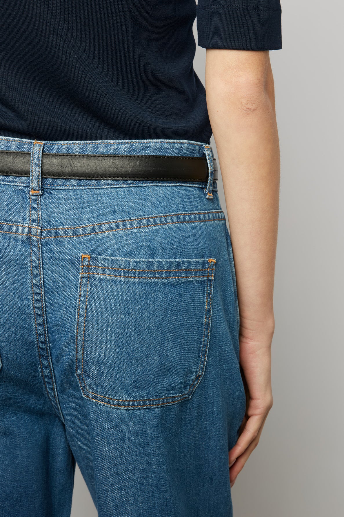 Raw denim bootcut jeans - CAMY