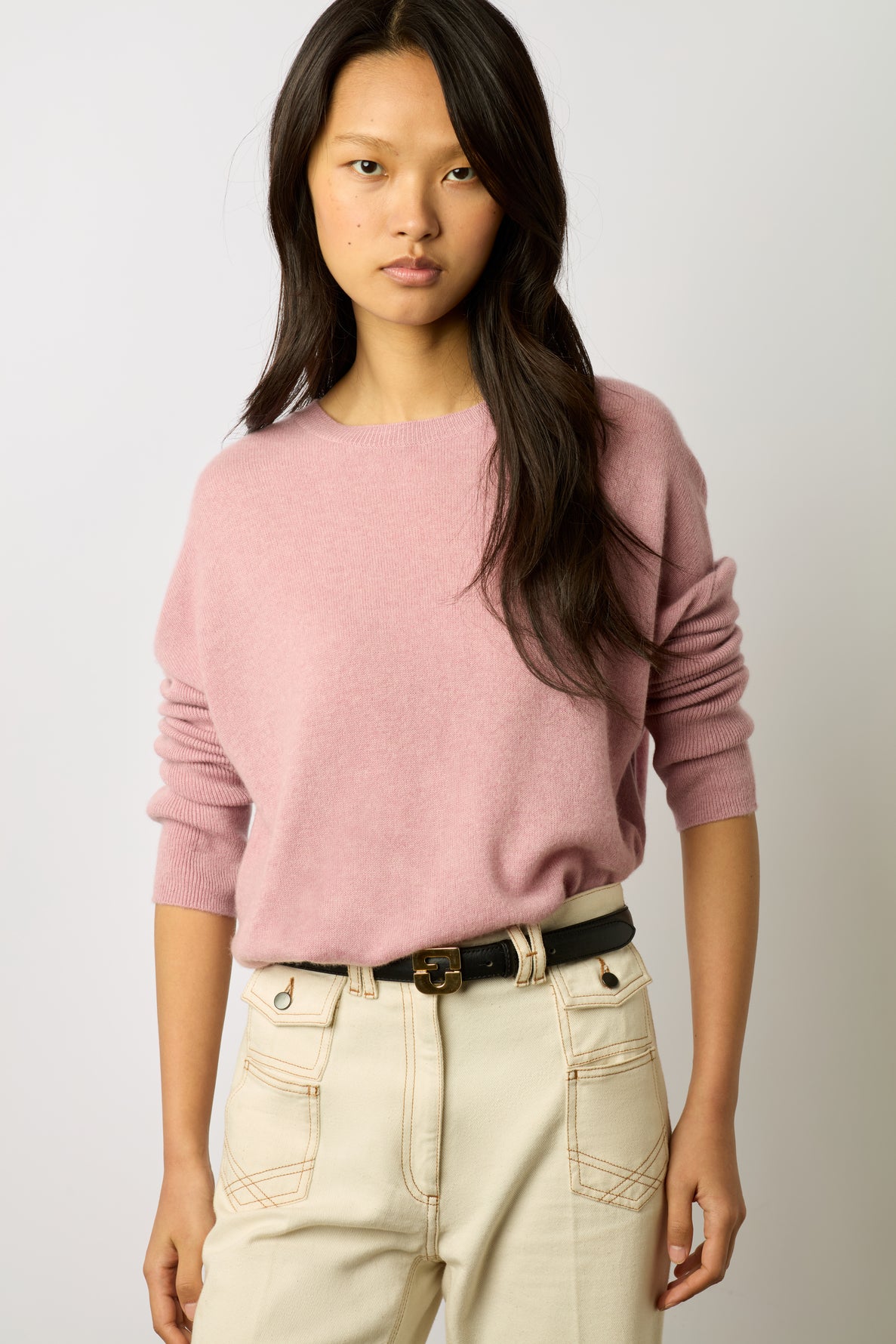 Round-neck cashmere sweater - LAURREA