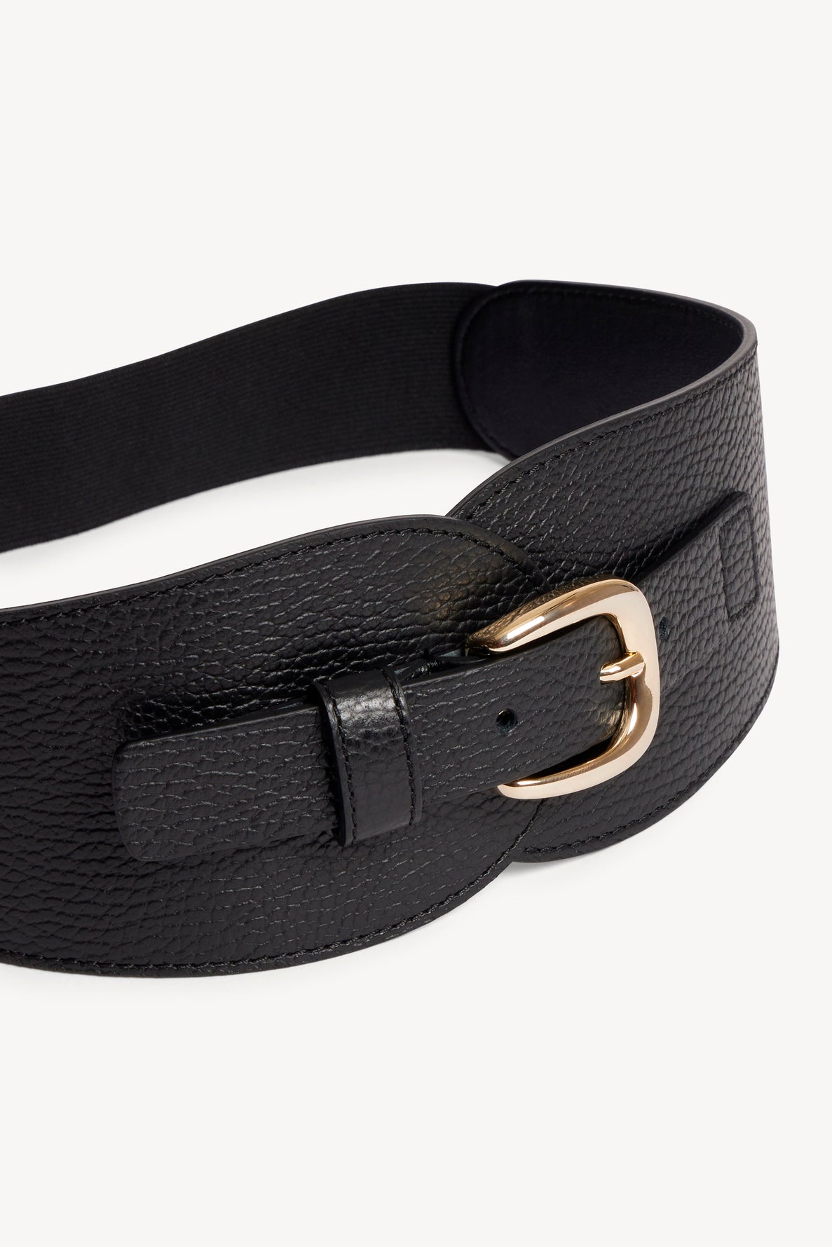 Corset belt in black suede leather - OLYMPE | Gerard Darel