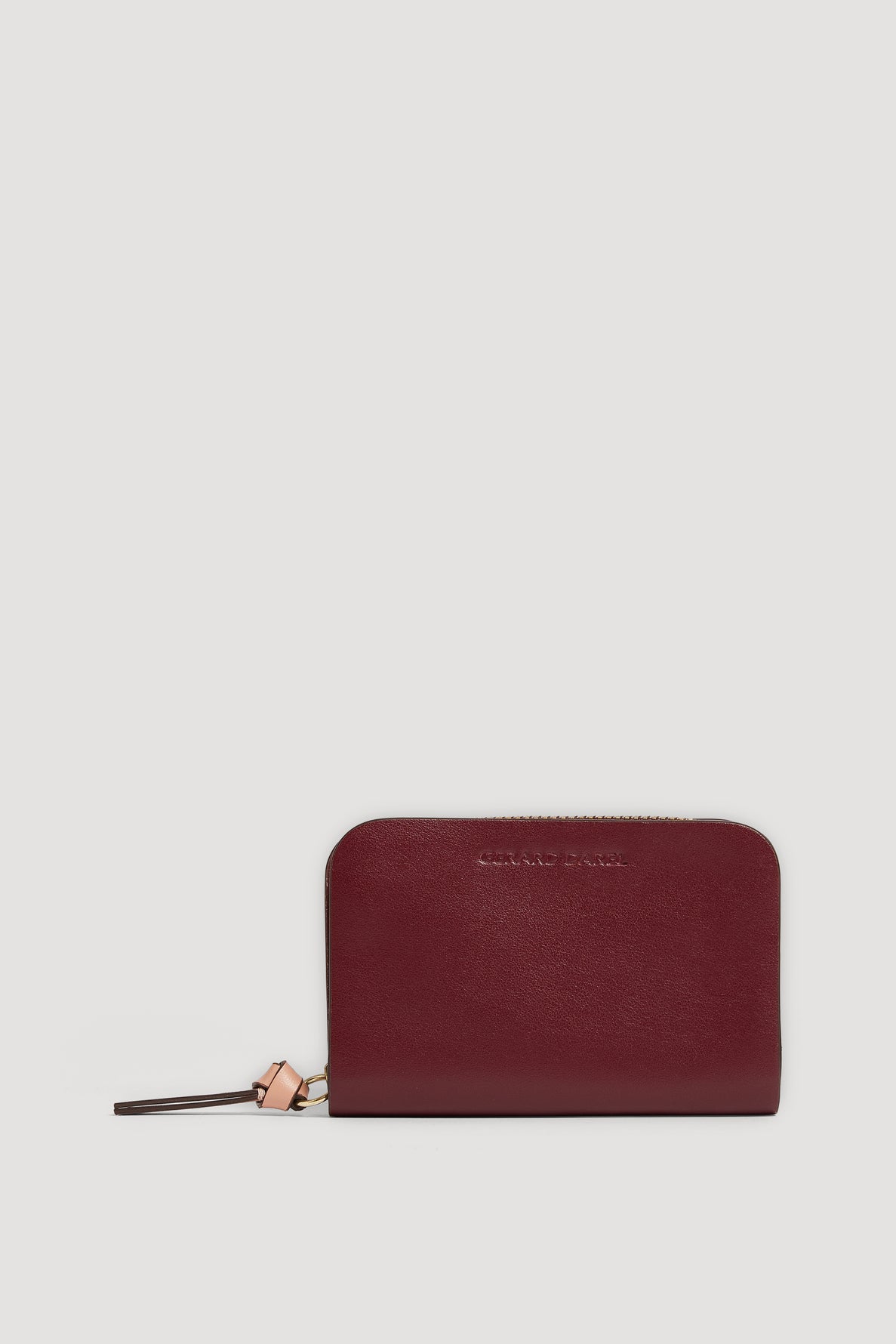 Burgundy leather wallet - MINI WALLET | Gerard Darel