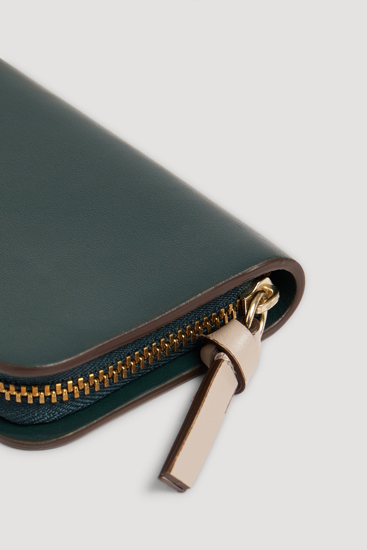 Green smooth leather wallet - MINI WALLET | Gerard Darel