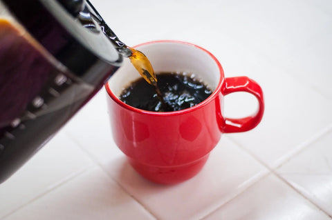 Mug of freshly brewed coffee