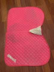 Pink Saddle Pad After Cleaning