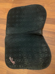 Black Saddle Pad After Cleaning