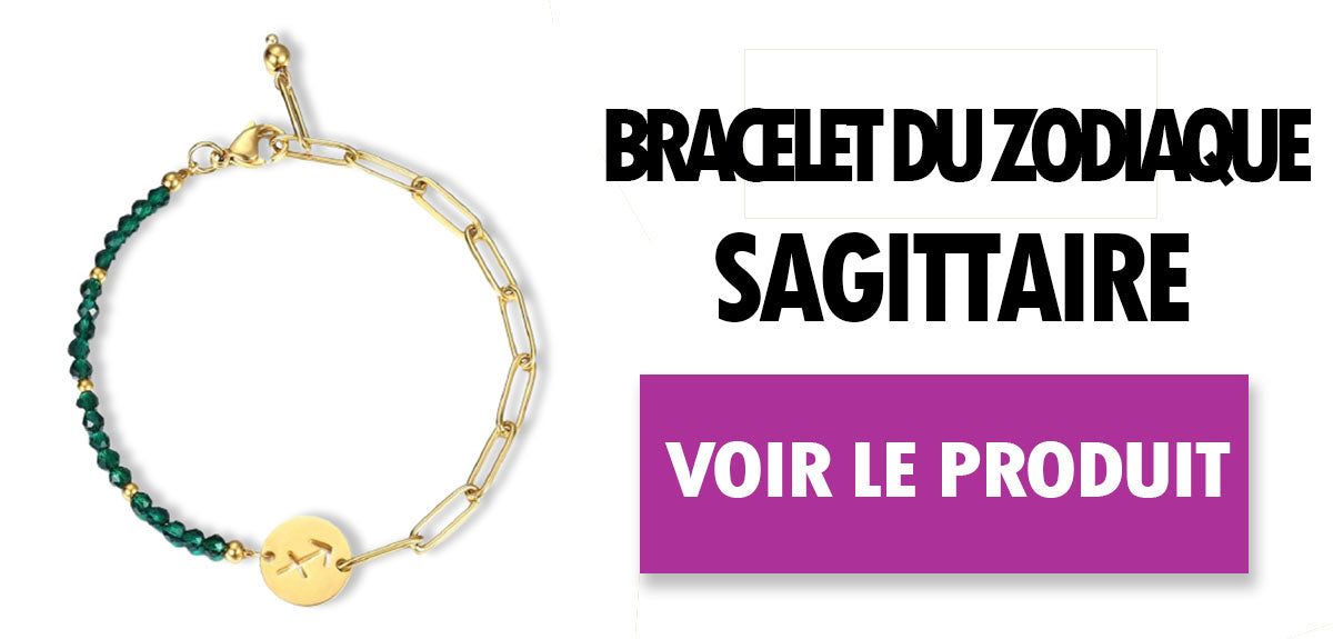 Bracelet avec signe astrologique Sagittaire