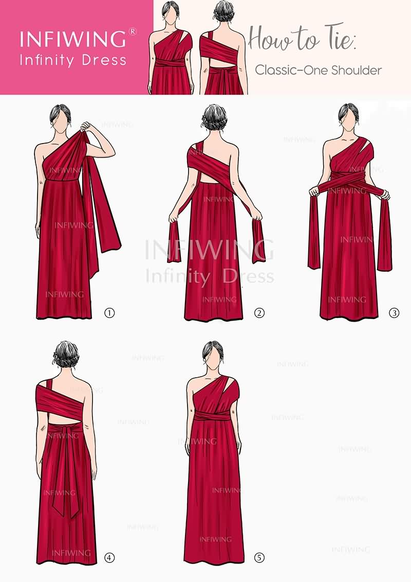 infinity wrap dress style  Wrap dress styles, Infinity dress, Diy