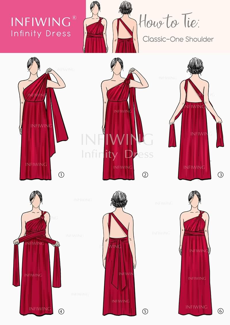 INFIWING one shouler infinity dress style