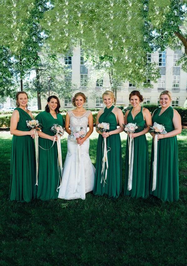 Dark Olive green Bridesmaid Dress Infinity Dress Convertible multiway dress
