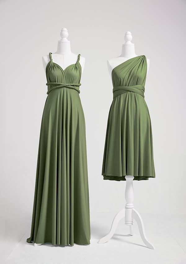 Buy Dark Green Infinity Dress, Multiway Dress 