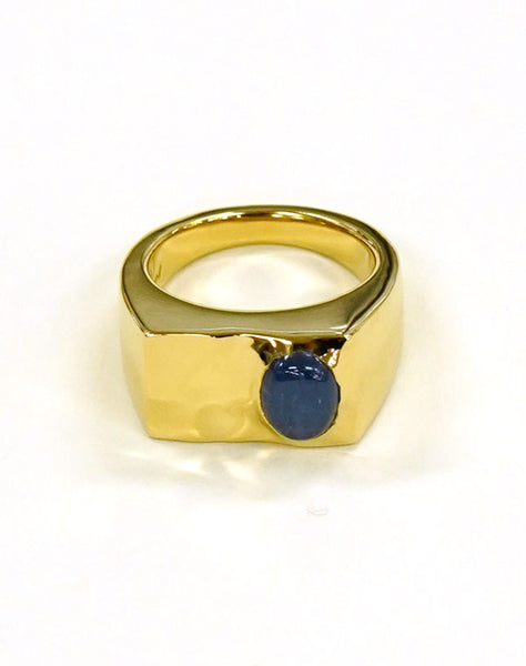 r.alagan oval stone signet ring 11号 - リング