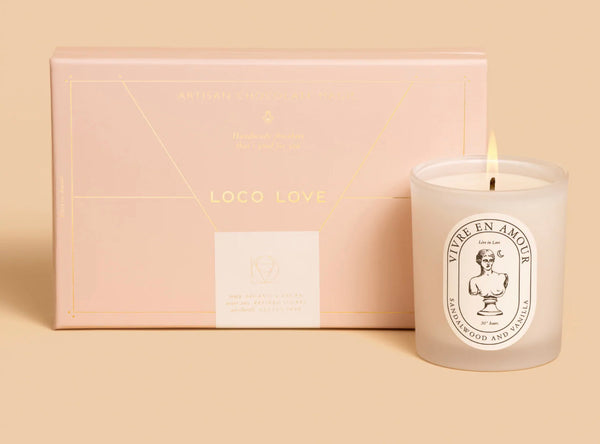 Loco Love chocolate and candle gift pack