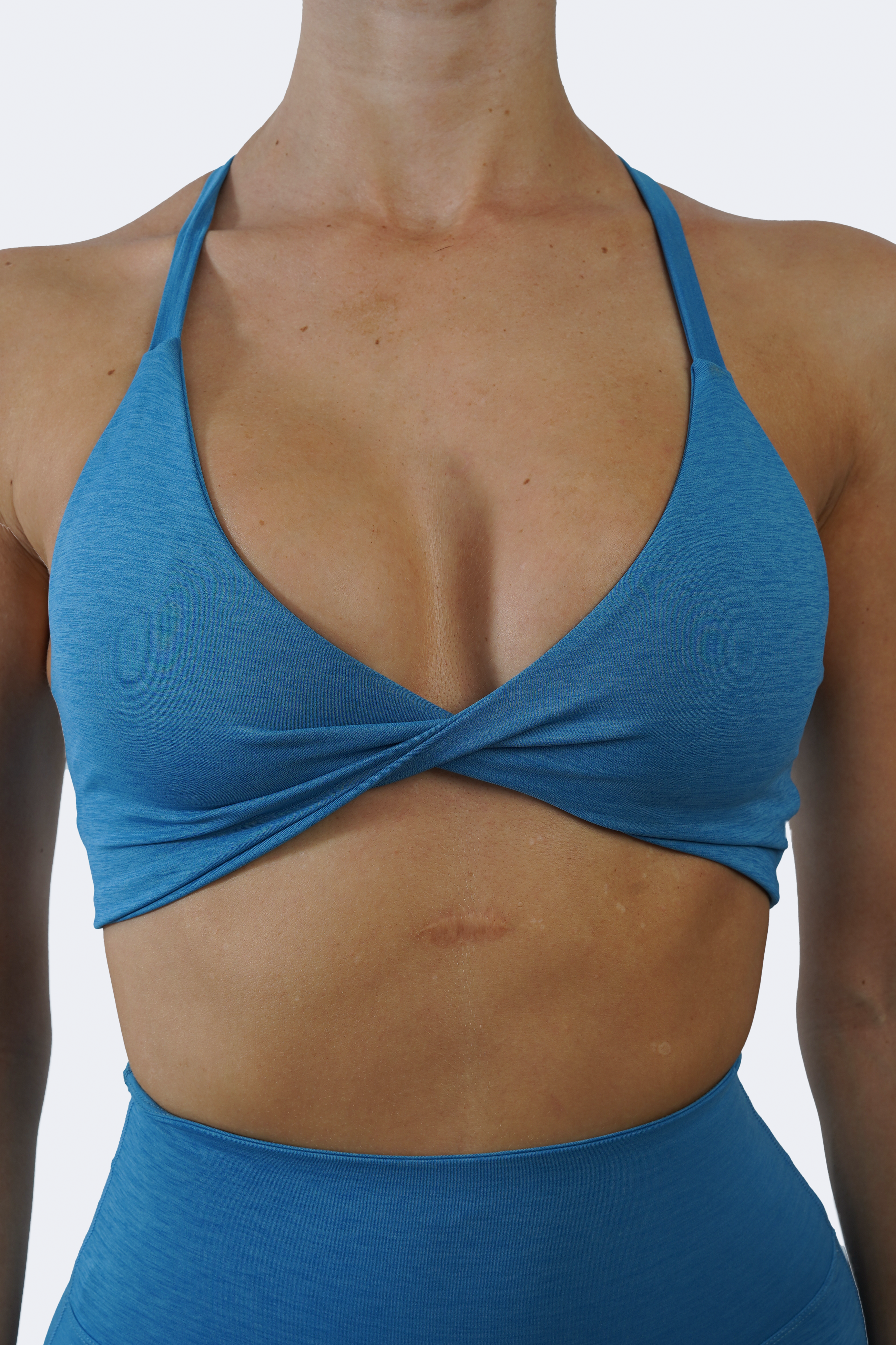 Twist Front Sports Bra in Classic Blue - Get great deals at JustFab