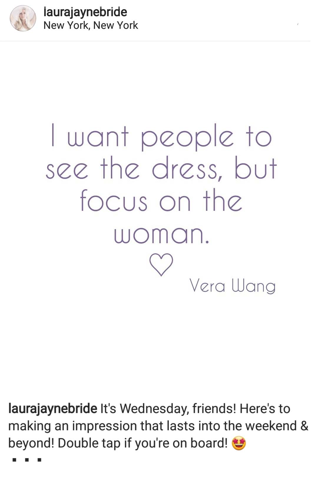 Vera Wang, bridal, quote 