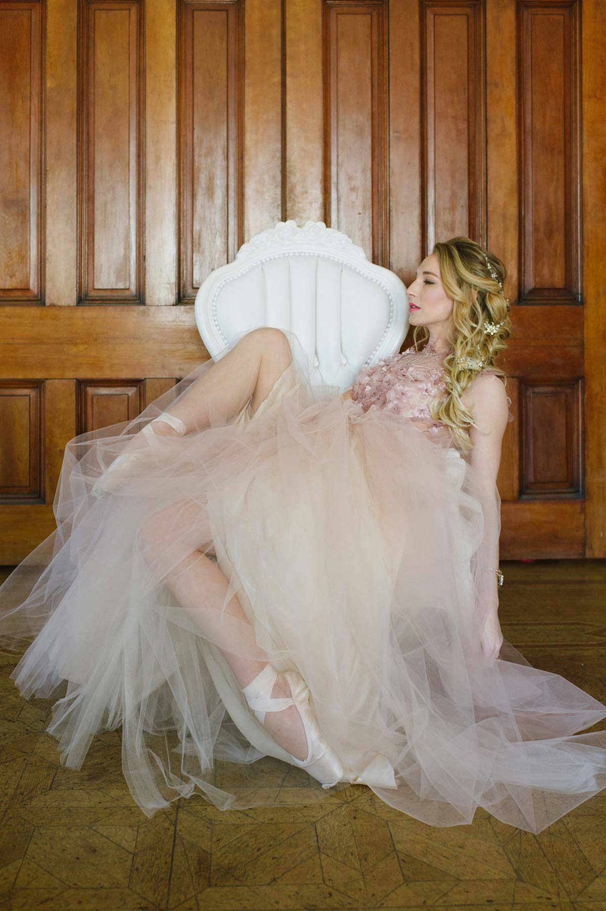 ballet-inspired dress, wedding dress, elegance