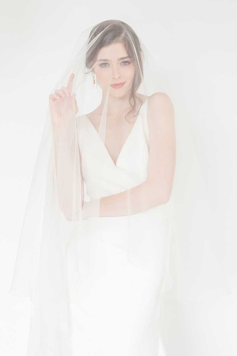 Bridal Tulle For Silk-Like Drape Veil | Natural Silk White