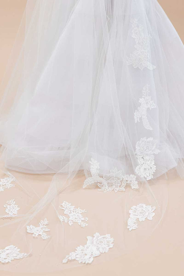 Eloquence Lace Edge Cathedral Wedding Veil