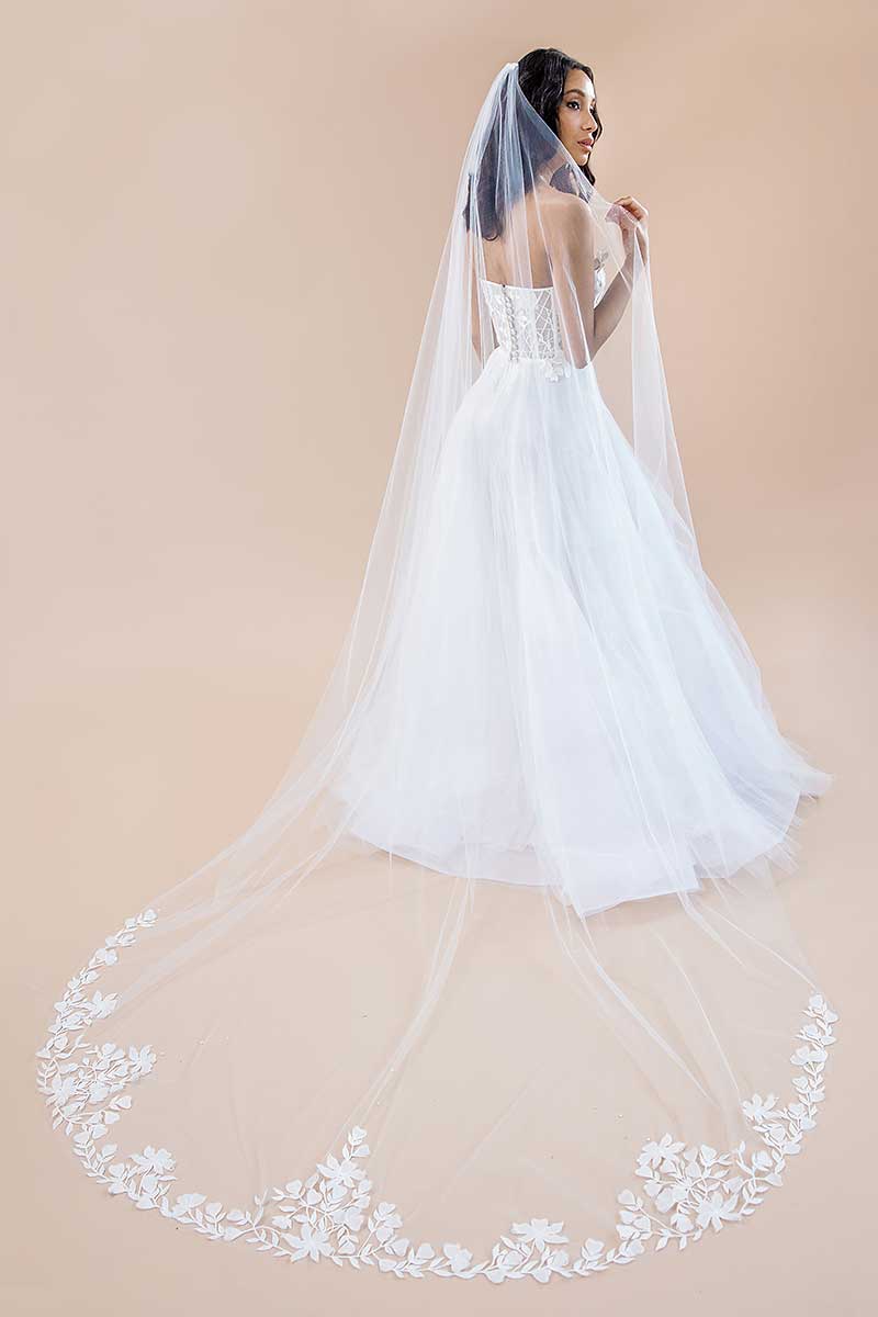 Which wedding veil for which wedding dress? Take a look at this