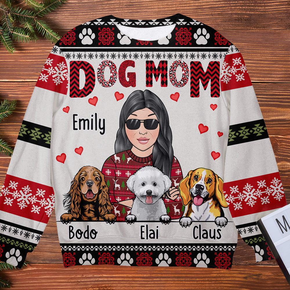 dog mom christmas sweater