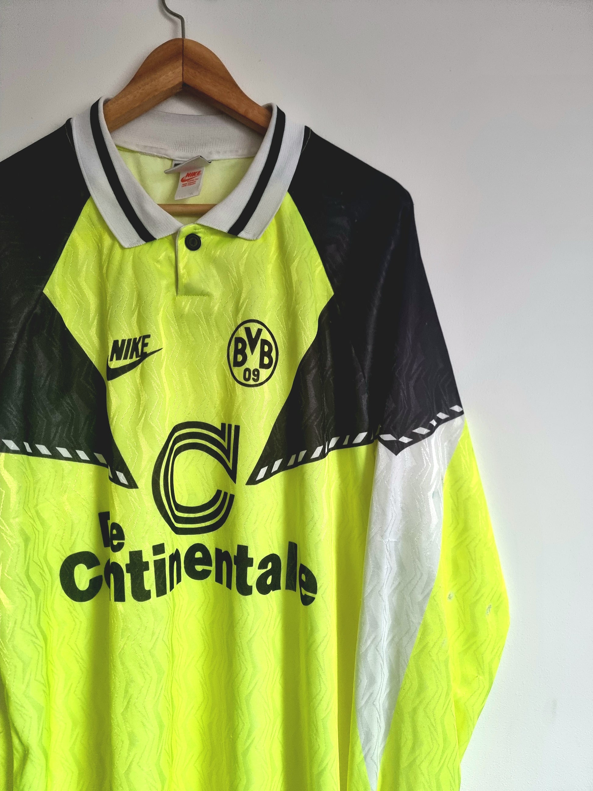 cursief slank Marine Nike Borussia Dortmund 90/91 Long Sleeve Home Shirt XL – Granny's Football  Store