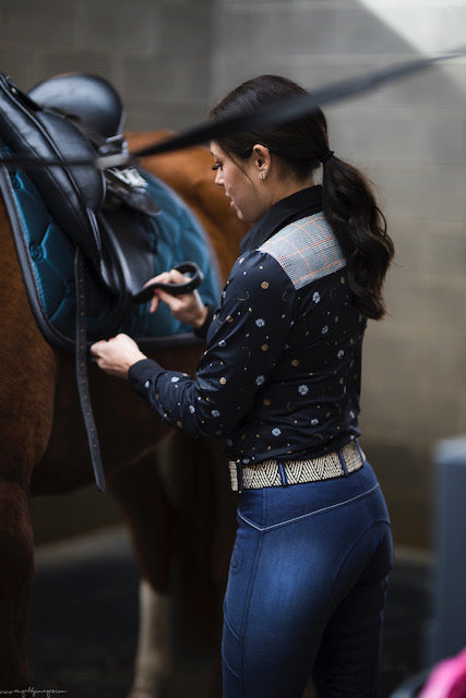 Equetech Aqua-Shield Winter White Riding Tights - Townfields Saddlers