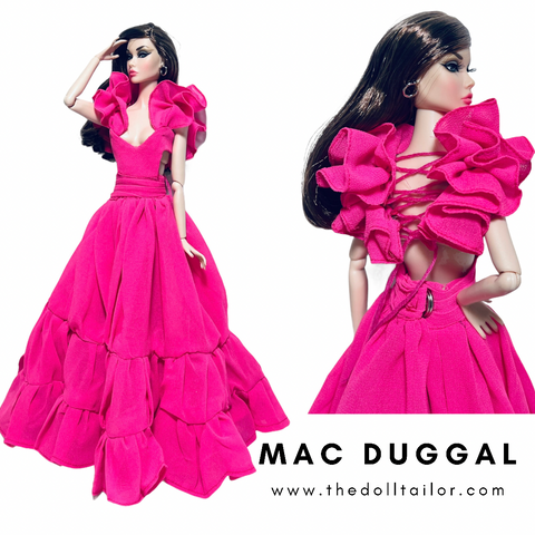 Pink dress for Barbie dolls