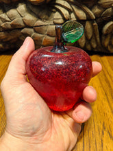 Load image into Gallery viewer, Solid Glass Apple Paperweight: BEST TEACHER&#39;S GIFT!
