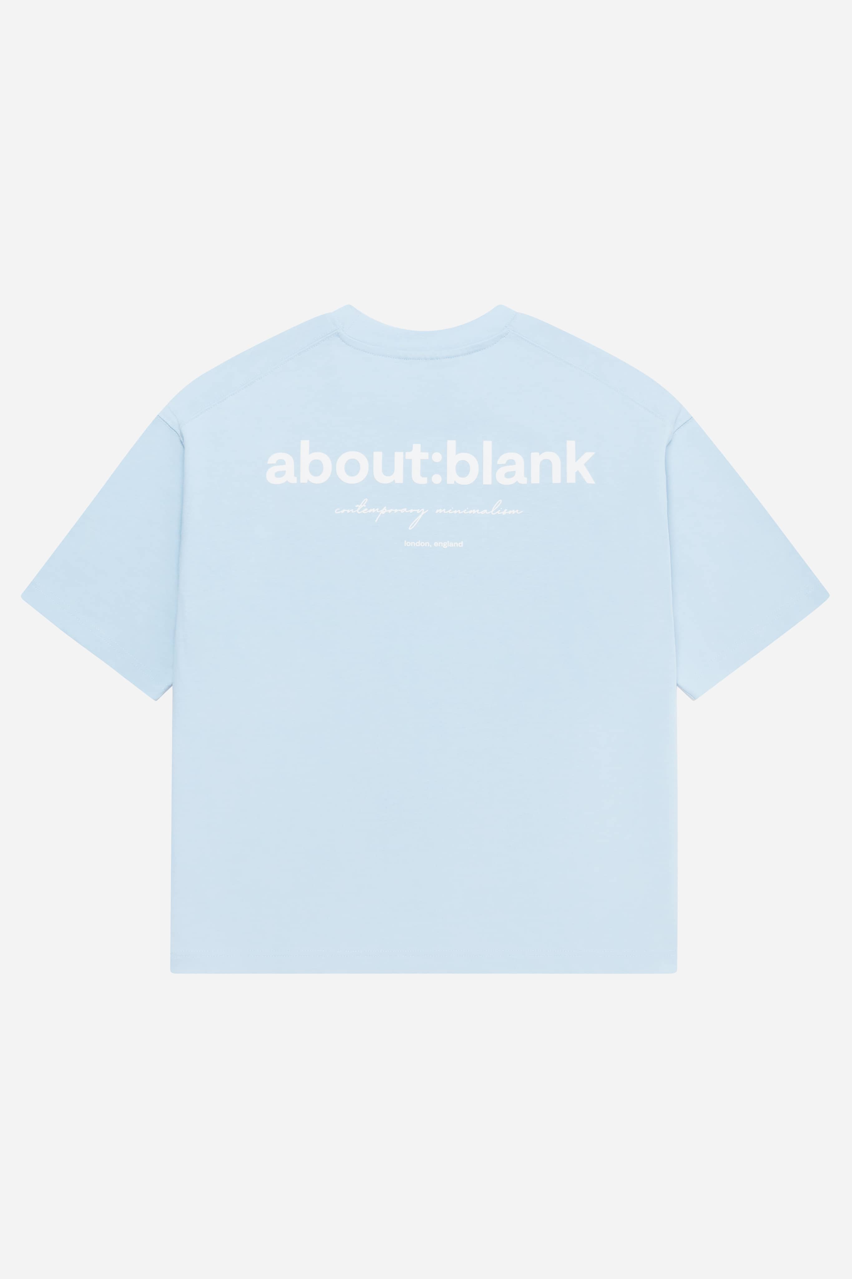 box t-shirt sky blue/white - aboutblank product image