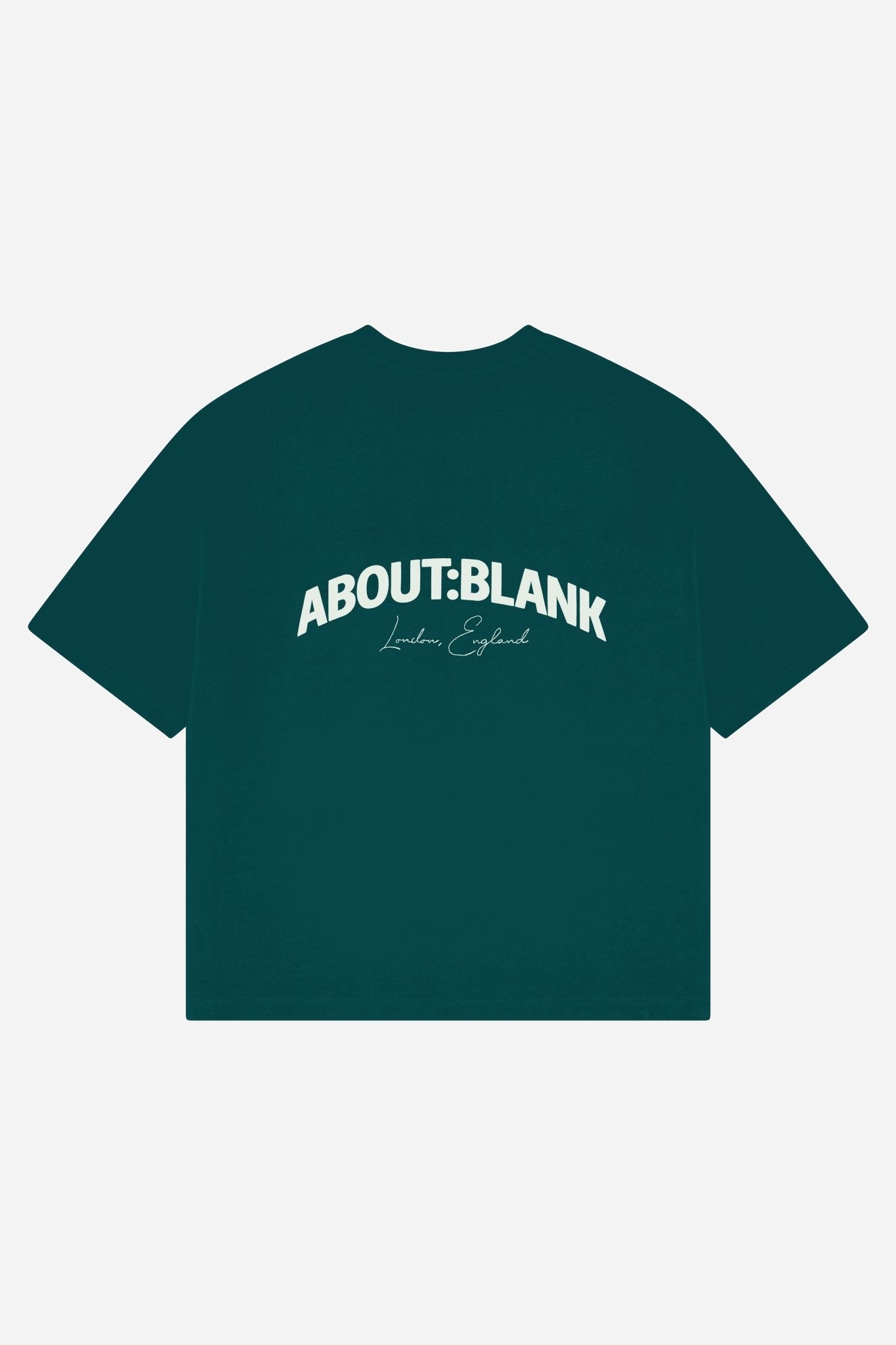 arched logo t-shirt epsom green/ecru