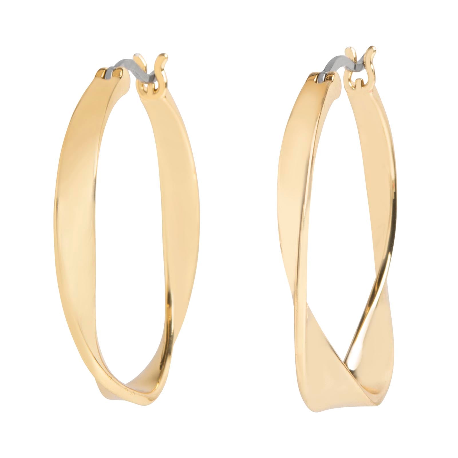 Image of Gold Loose Hoop Earrings