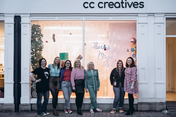 Image of 7 creatives business women behind CC Creatives