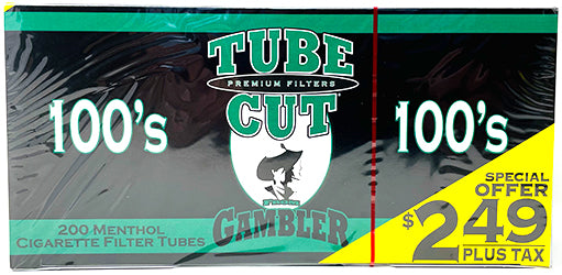 GAMBLER TUBECUT MENTHOL K/S TUBES $2.49 PROMO – Warehouse Fever