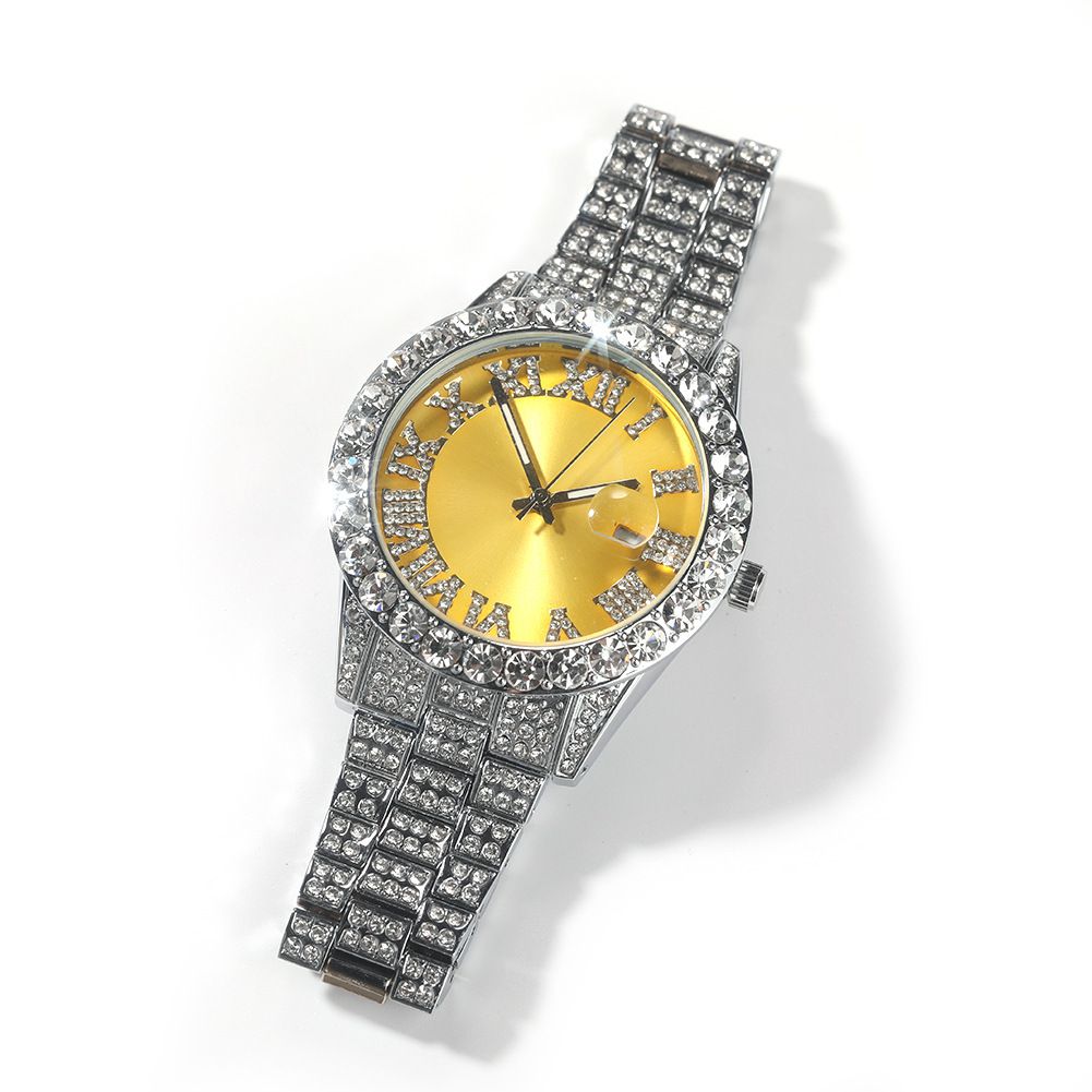 Two tone rolex datejust iced out – Laie Jewelry