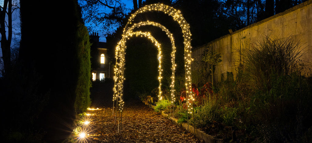 Agriframes Elegance Round Arch with Lyra Lights