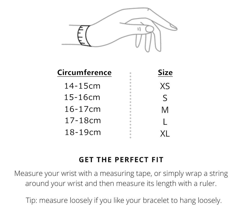 HX Jewelry Bracelet Size Guide