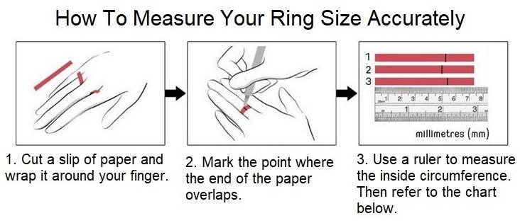 How to measure your ring size