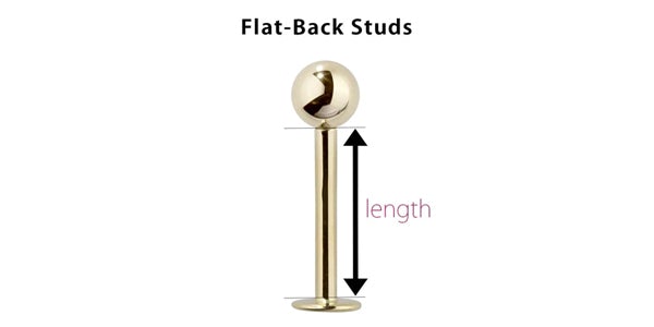 body jewelry flat back barbells